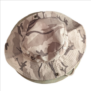 🟤 Bucket Boonie Camo Hat Chin string camouflage NWOT. One size